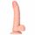 RealRock - Saugnapfbasis, realistischer Dildo mit Hoden - 15,5cm (natur) 