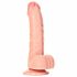 RealRock - Saugnapfbasis, realistischer Dildo mit Hoden - 15,5cm (natur) 