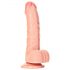 RealRock - Saugnapfbasis, realistischer Dildo mit Hoden - 15,5cm (natur) 