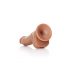 RealRock - realistischer Dildo mit Saugnapf und Hoden - 15,5cm (dunkles Natur) 