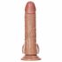 RealRock - realistischer Dildo mit Saugnapf und Hoden - 15,5cm (dunkles Natur) 