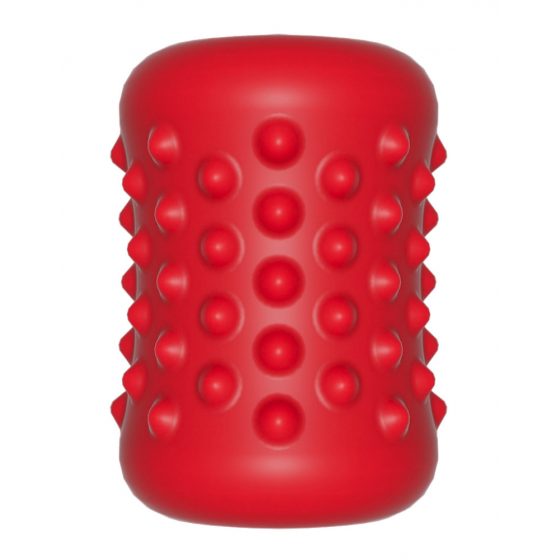 Orctan - Akkubetriebenes Penis-Massagegerät (Schwarz-Rot)