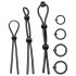 Addicted Toys - Silikon Penisringe Set - 7-teilig (schwarz)