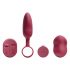 Platanomelón Mobi - wiederaufladbares, kabelloses Vibratorset - 2-teilig (rot) 