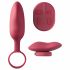 Platanomelón Mobi - wiederaufladbares, kabelloses Vibratorset - 2-teilig (rot) 