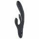 Playboy Rapid Rabbit - wiederaufladbarer Vibrator mit Klitorisarm (schwarz)