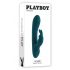 Playboy Rabbit - wiederaufladbarer, wasserdichter Vibrator mit Klitorisarm (türkis)