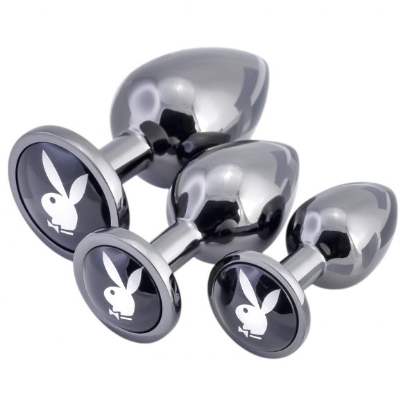 Playboy - Anal-Plug-Set - 3-teilig (silber)