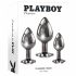 Playboy - Anal Dildo Set - 3-teilig (Silber)