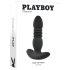 Playboy - Wiederaufladbarer, stoßender Analvibrator (schwarz)