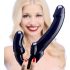 Strap U Revolver - Trägerloser strap-on Dildo (schwarz) 