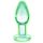 Booty Sparks Glow in the Dark - Glas Anal Dildo (transparent) - groß 