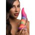 Creature Cocks Zunge - Leuchtender Silikon-Dildo - 21cm (Regenbogen) 