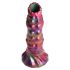 Creature Cocks Larve - ovipositorer Dildo mit Eiern (Regenbogen) 