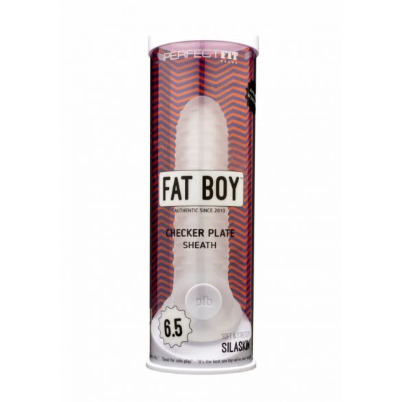 Fat Boy Checker Box - Penisüberzug (17cm) - milchweiß 