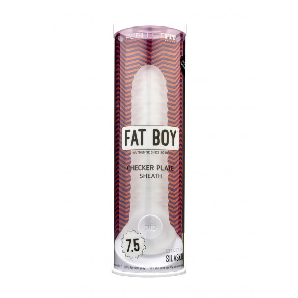 Fat Boy Checker Box - Penis-Hülle (19cm) - Milchweiß 