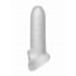 Fat Boy Mikro Gerippt - Penis Hülle (15cm) - Milchweiß 