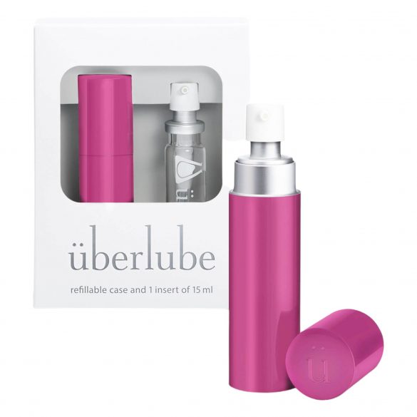 Überlube - Reisetasche Silikon Gleitmittel - Pink (15ml) 