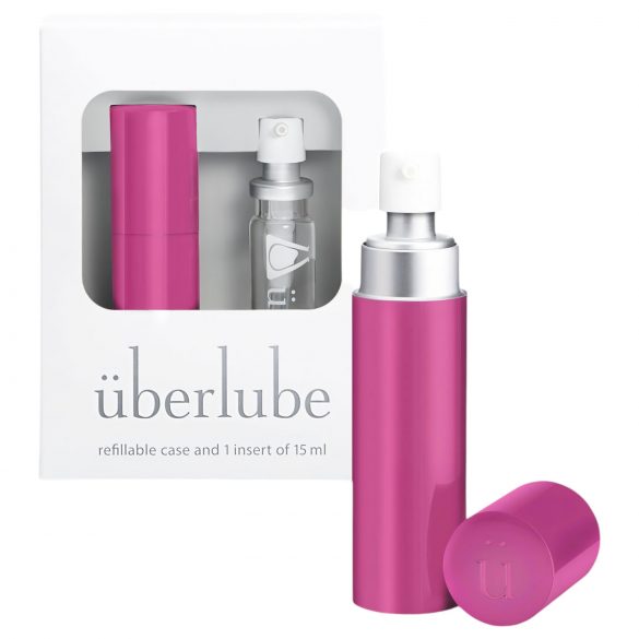 Überlube - Silikongleitmittel im Reiseetui - Pink (15 ml)