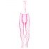 Ouch! - Fluoreszierender offener Overall (pink)  - XL-4XL