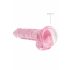 REALROCK - transparenter, realistischer Dildo - pink (17cm) 