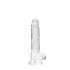 REALROCK - Transparenter, realistischer Dildo - kristallklar (17cm) 