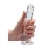 REALROCK - Transparenter, realistischer Dildo - kristallklar (17cm) 