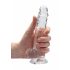 REALROCK - Transparenter, realistischer Dildo - kristallklar (17cm) 