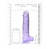 REALROCK - transparenter realistischer Dildo - lila (22cm) 