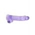 REALROCK - transparenter realistischer Dildo - lila (22cm) 