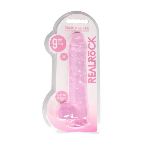 REALROCK - durchsichtiger realistischer Dildo - pink (22cm) 