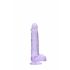 REALROCK - Realistischer Dildo Transparent Lila (15cm)