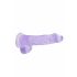 REALROCK - durchsichtiger realistischer Dildo - lila (15cm) 