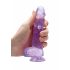 REALROCK - durchsichtiger realistischer Dildo - lila (15cm) 