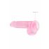 REALROCK - transparenter, realistischer Dildo - Pink (15 cm) 