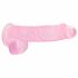 REALROCK - transparenter, realistischer Dildo - Pink (15 cm) 