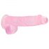 REALROCK - transparenter, realistischer Dildo - Pink (15 cm) 