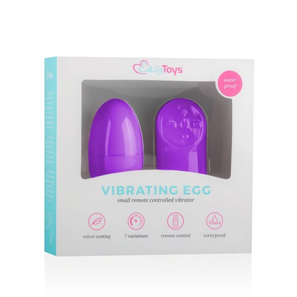 Easytoys - 7 rhythmisches, funkgesteuertes Vibrations-Ei (lila) 