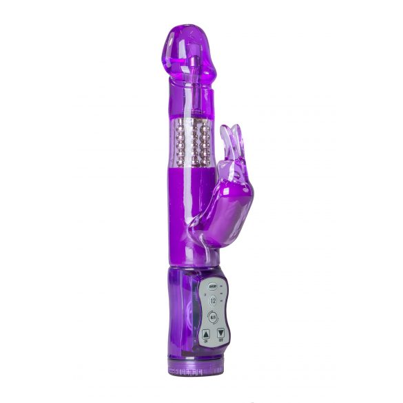 Easytoys Rabbit - Rotierender Perlen- & Klitoris-Vibrator (Lila)