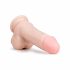 Easytoys - haftender Dildo mit Hoden (17,5cm) - Naturfarbe 