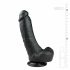 Easytoys - standfeste, Hoden Dildo (20cm) - schwarz 