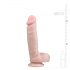 Easytoys - Saugnapf-Dildo mit Hoden (22,5cm) - Naturfarben 