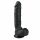 Easytoys - Saugnapf, Hoden Dildo (22,5cm) - Schwarz 