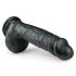 Easytoys - Saugnapf, Hoden Dildo (22,5cm) - Schwarz 