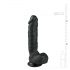 Easytoys - Saugnapf, Hoden Dildo (22,5cm) - Schwarz 