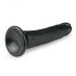 Easytoys - selbstklebender realistischer Dildo (20,5 cm) - schwarz 