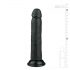 Easytoys - selbstklebender realistischer Dildo (20,5 cm) - schwarz 