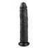 Easytoys - haftender extragroßer Dildo (28,5cm) - schwarz 