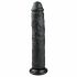 Easytoys - haftender extragroßer Dildo (28,5cm) - schwarz 