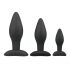 Easytoys Rocket - Anal Dildo Set - Schwarz (3-teilig) 